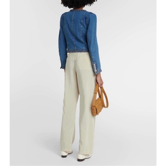 Veronica Beard Arrowe Medium Wash Denim Jacket - Picture 13 of 14